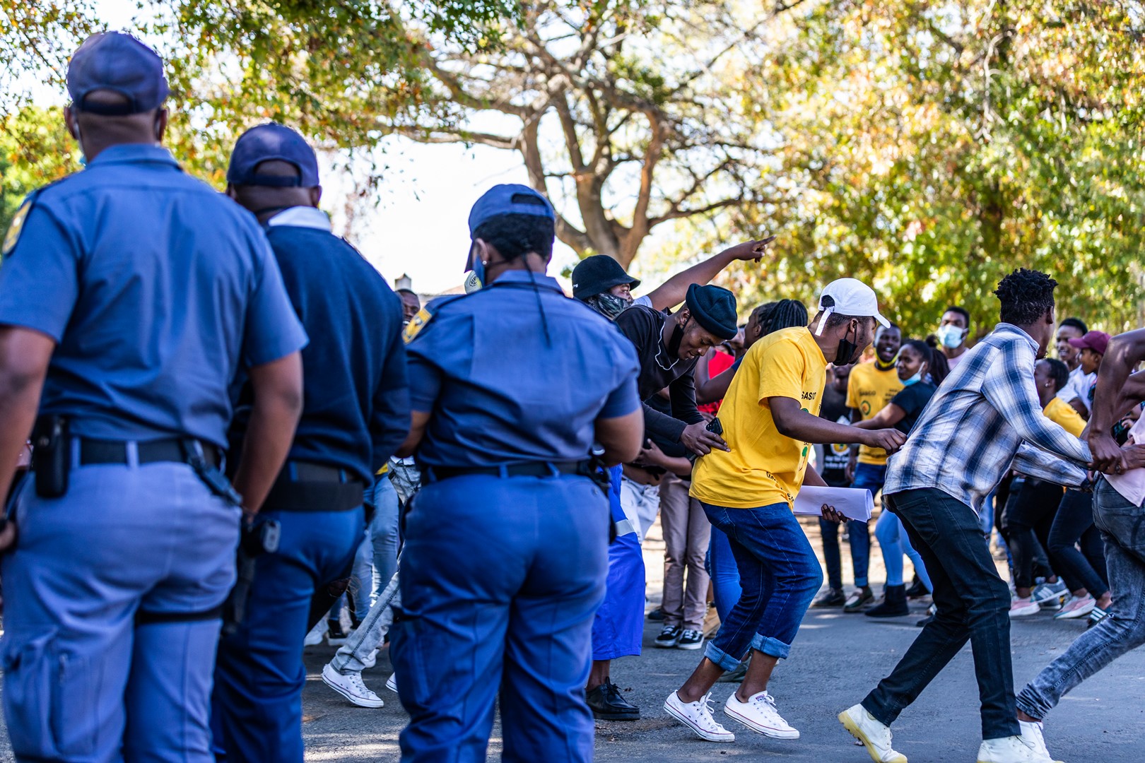 GALLERY Gert Sibande TVET College Students Protest Outside Ermelo 