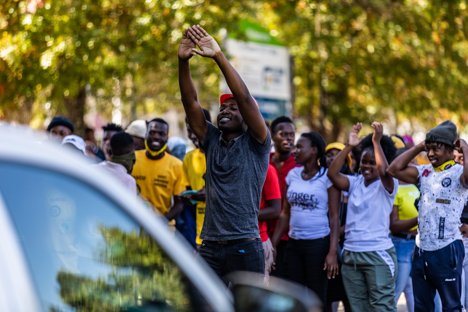 GALLERY Gert Sibande TVET College Students Protest Outside Ermelo 